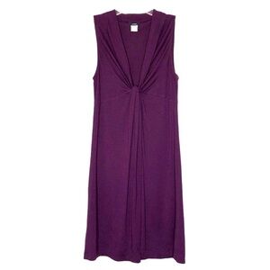 J. Crew ​- Deep purple sleeveless V-neck A-line midi dress - size X-small (XS)